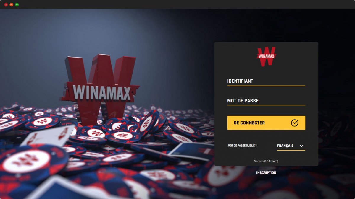 Inscription Winamax Poker